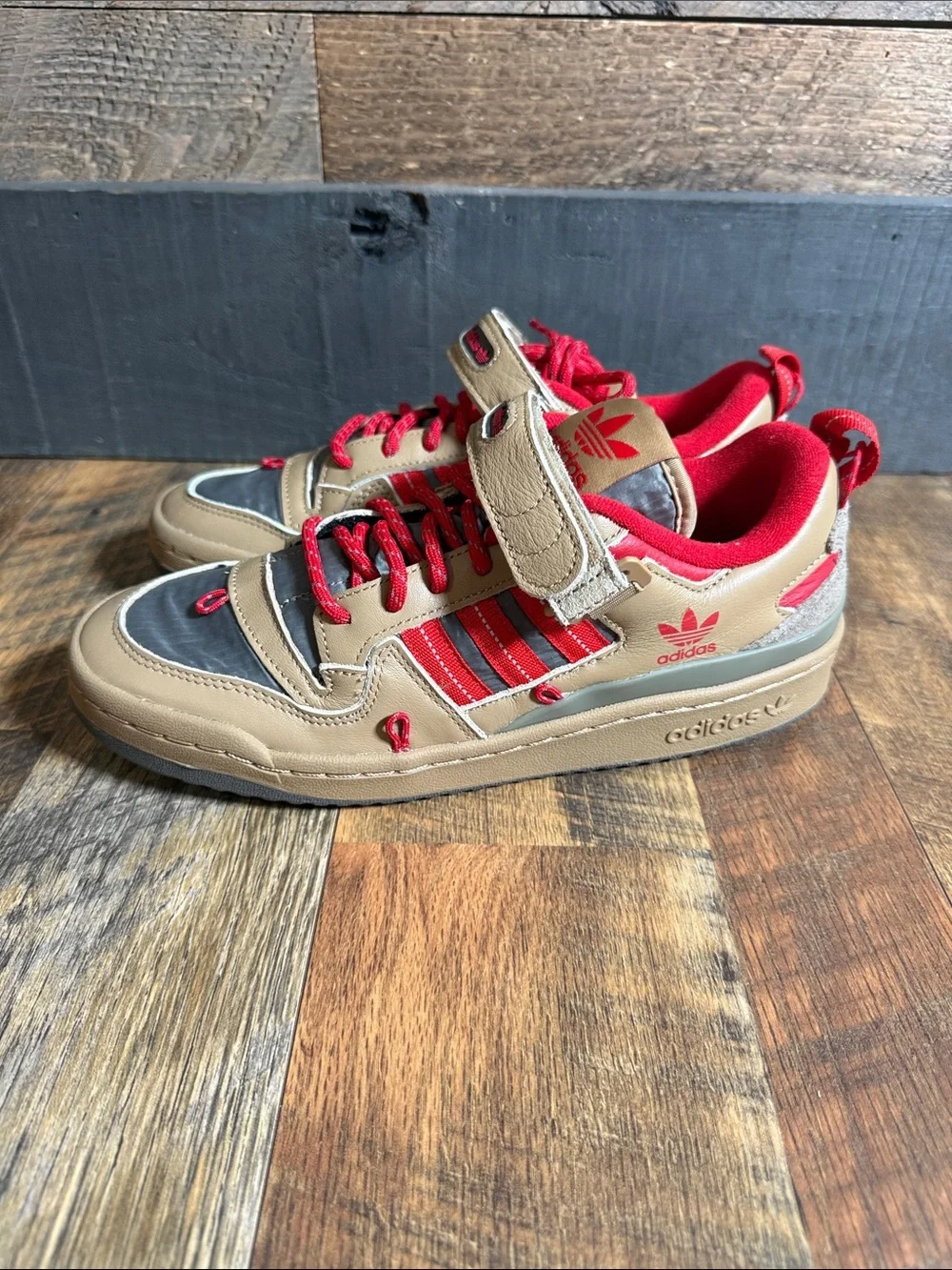 Adidas Forum 84 Camp Low GV6785 Brown Red Sneakers NWT Men’s 7 Women’s 8